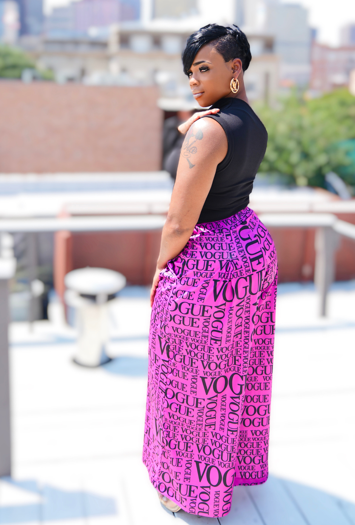 Classy V Wide Leg Pants- (Color)Pink