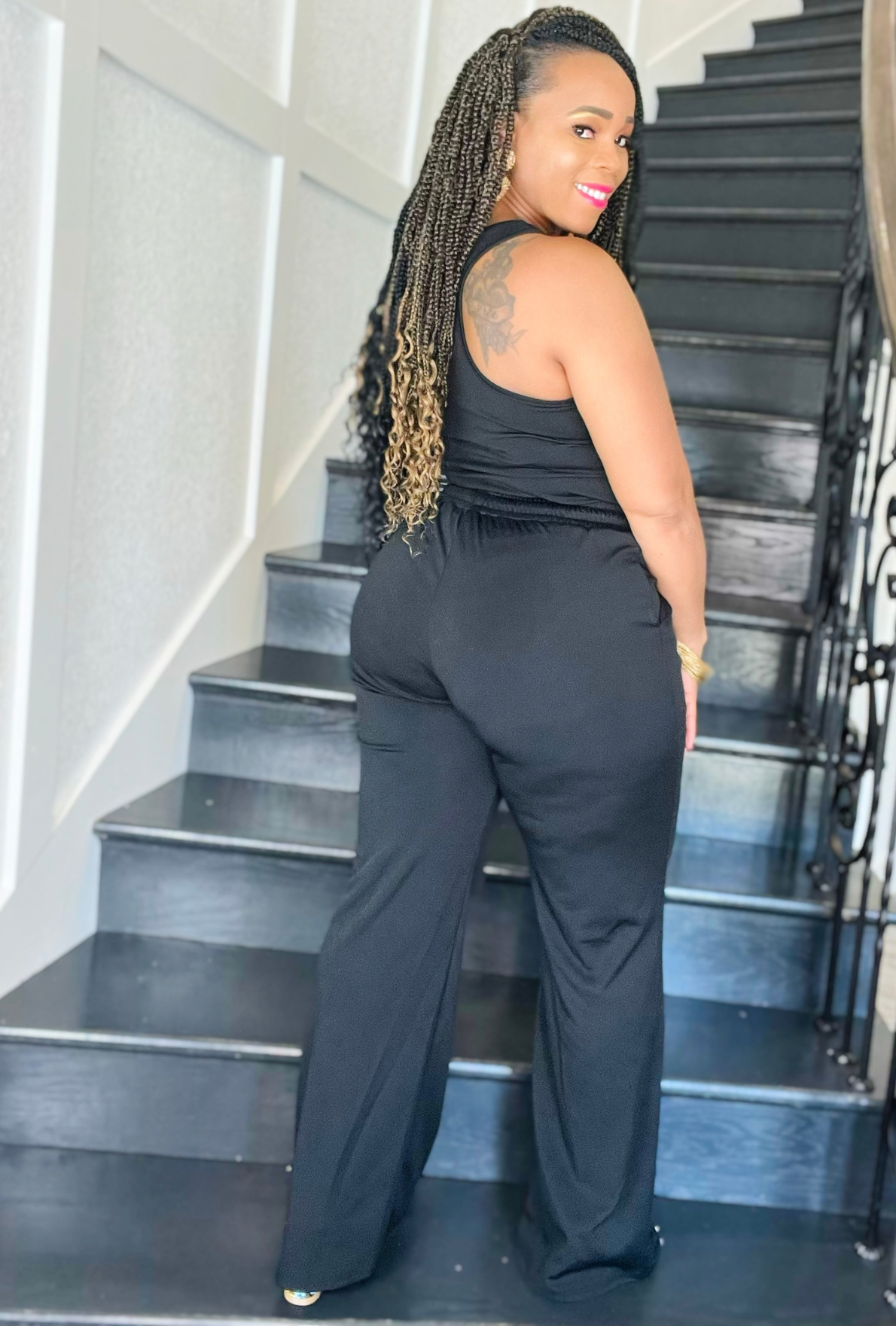 Yummy Ripped Wide-leg Pants 2 piece set