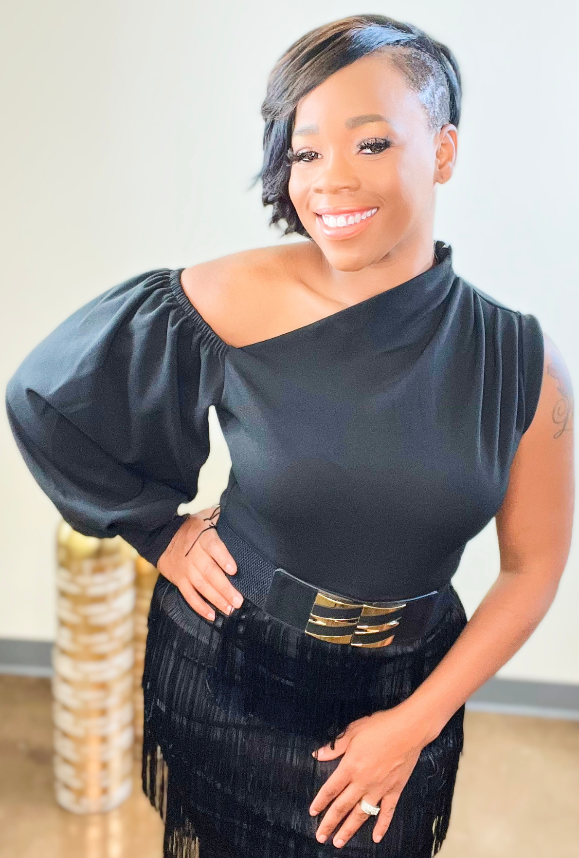 Main Event -One Shoulder Top
