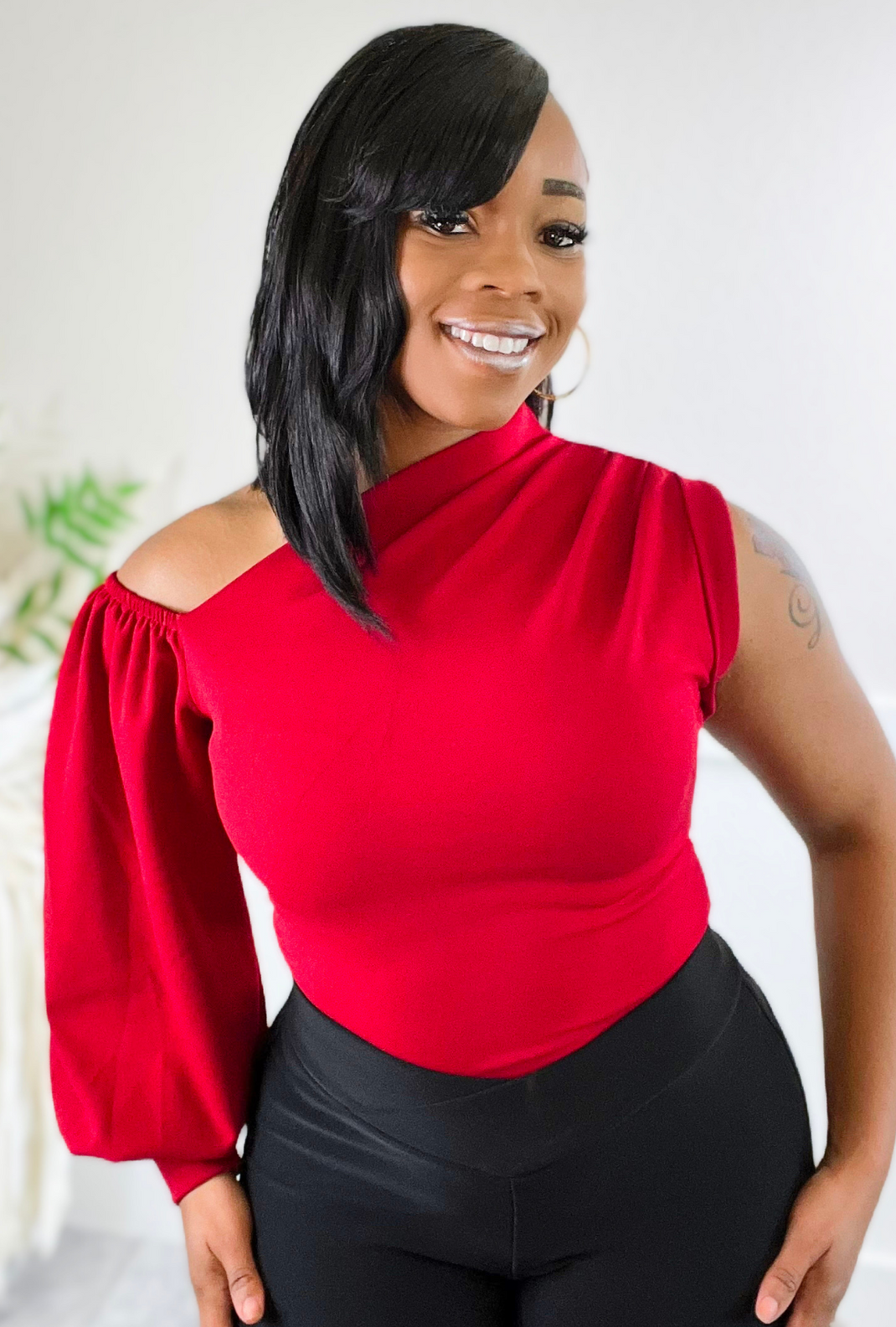 Main Event -One Shoulder Top