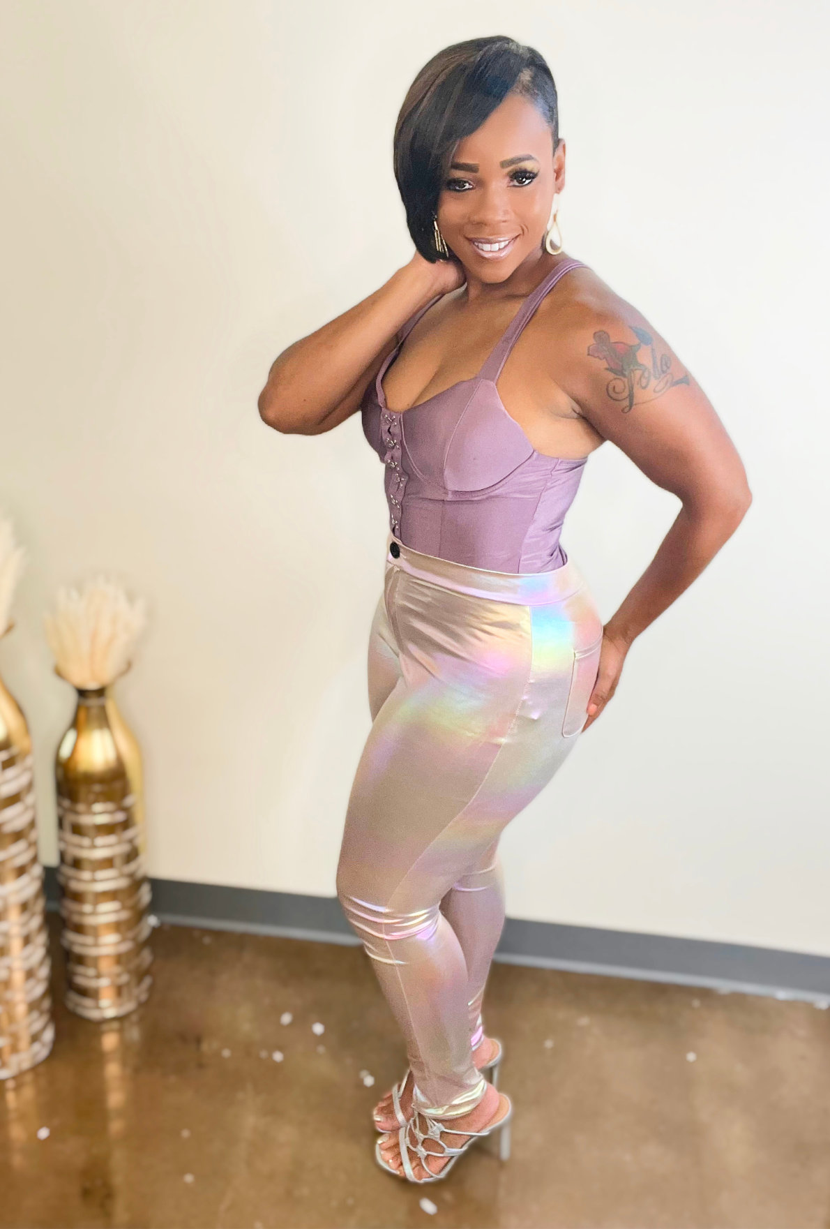 Destiny Bodysuit-Mauve
