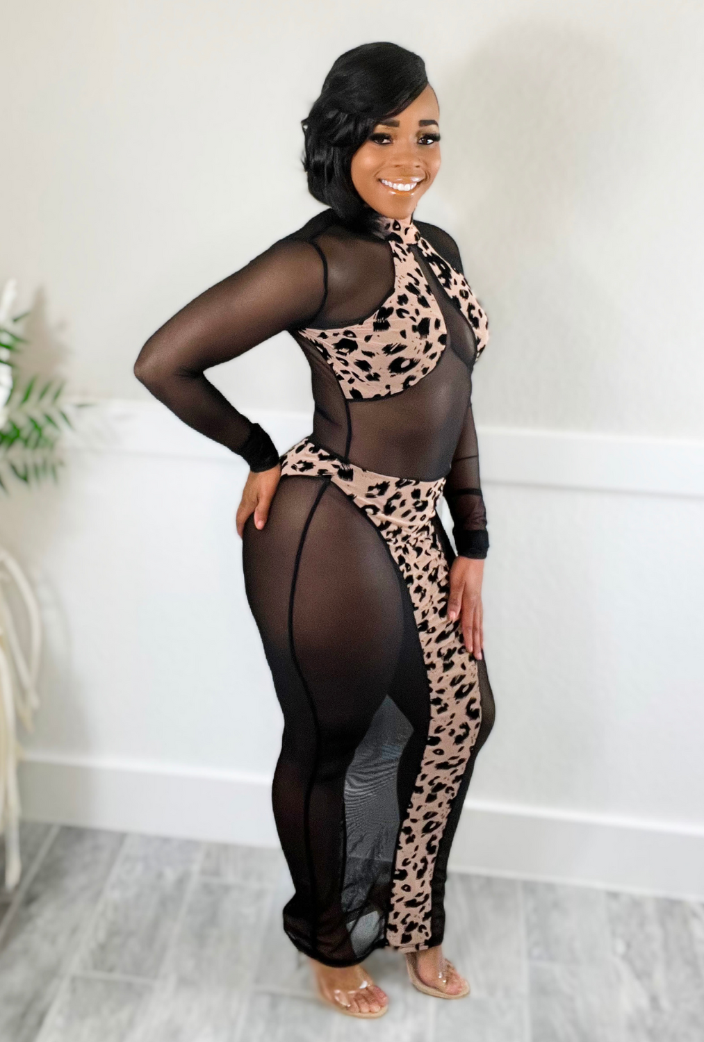 Harlem Nights- Leopard Print Dress