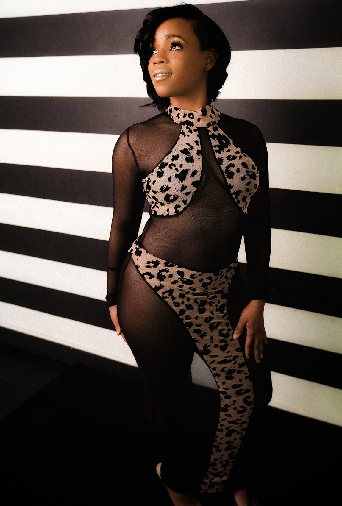 Harlem Nights- Leopard Print Dress